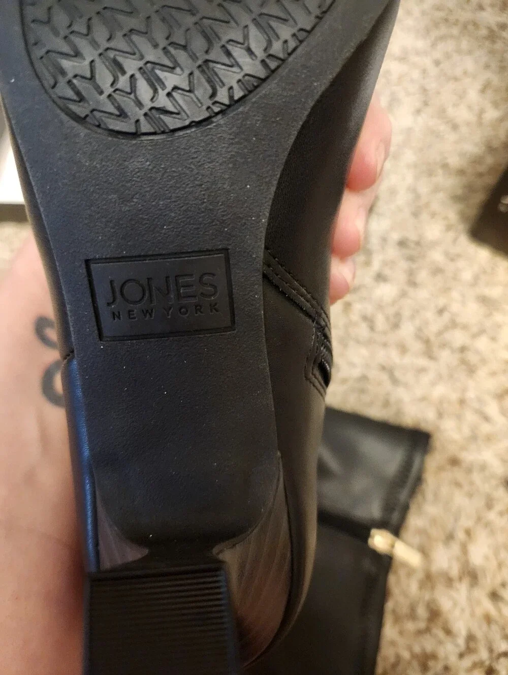 Jones New York Black Knee High Dress Boots New In Box Size 6.5